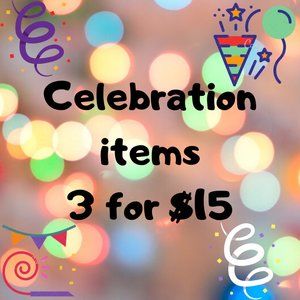 Bundle Celebration/Party Supplies 3 for $15